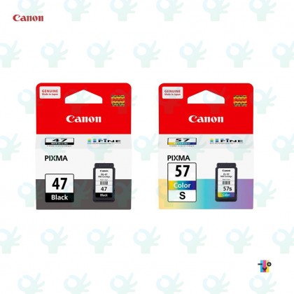 Canon PG47 Black/CL-57 Colour/CL-57S Colour Original Ink Cartridge
