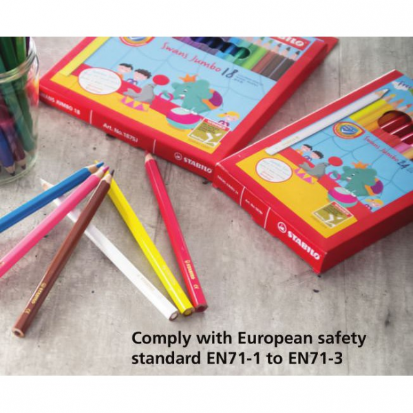 Stabilo Swans Jumbo Colour Pencil - 18/24 Colours