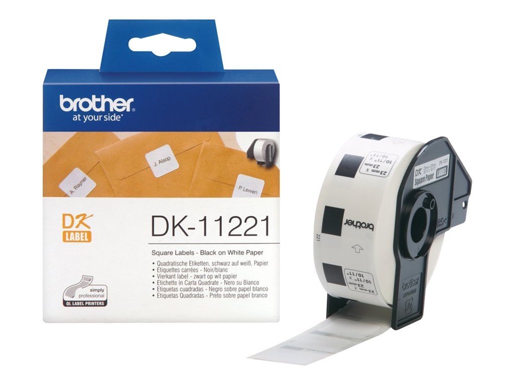 Ofiskita | Brother Dk11221 23 Mm X 23mm Permanent Adhesive ...